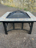 Steel & Ceramic Mosaic Square Fire Pit