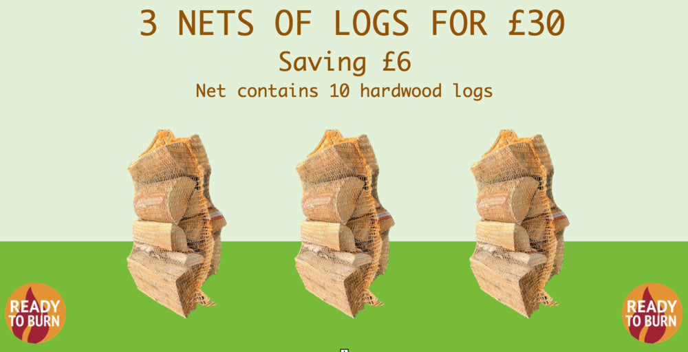 3 x £30 Nets of logs