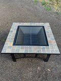 Steel & Ceramic Mosaic Square Fire Pit